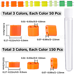 600Pcs 6 Style Opaque Colours 2-Hole Glass Seed Beads&nbsp;SEED-CN0001-17