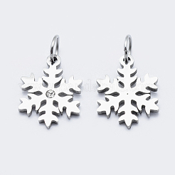 Eco-Friendly 316 Surgical Stainless Steel Micro Pave Cubic Zirconia Charms&nbsp;X-RB-I078-71P-NR
