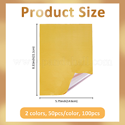 100Pcs 2 Colors PET Stamping Hot Foil Paper&nbsp;DIY-FH0007-26