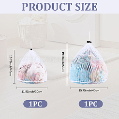 2Pcs 2 Styles Polyester Laundry Drawstring Bags&nbsp;ABAG-CP0001-20