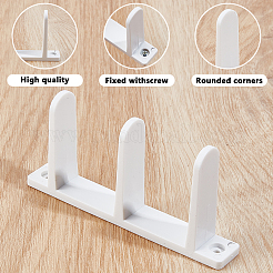 4Pcs ABS Plastic Sliding Closet Door Floor Guide&nbsp;FIND-WH0441-89B
