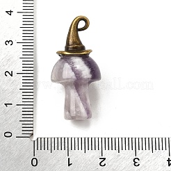 Natural Amethyst Mushroom Pendants&nbsp;G-D311-02AB-04