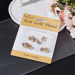 9Pcs 3 Style Rack Plating Brass European Beads&nbsp;KK-BBC0009-15