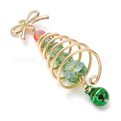 3Pcs Glass & Alloy Pendants&nbsp;PALLOY-JF02990