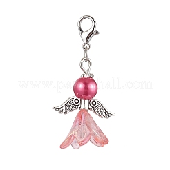8Pcs 8 Colors Wedding Season Angel Glass Pearl & Acrylic Pendant Decorations&nbsp;HJEW-JM01919