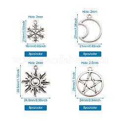 Tibetan Style Alloy Pendants&nbsp;TIBEP-TA0004-02-RS