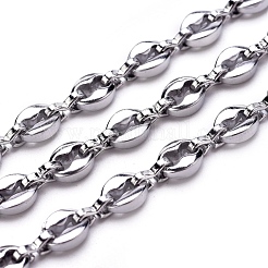 Tarnish Resistant 304 Stainless Steel Coffee Bean Chain&nbsp;CHS-G011-17P