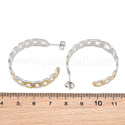 304 Stainless Steel Oval Stud Earrings for Women&nbsp;SA-CBA45D5-31GP