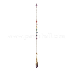 Mixed Gemstone Pointed Dowsing Pendulums&nbsp;PALLOY-JF02047