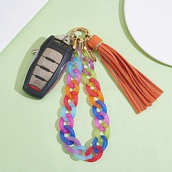 Chain Link Wristlet Keychain&nbsp;HJEW-SW00014-07