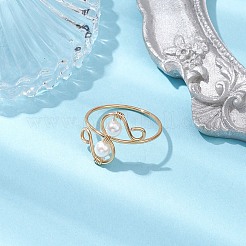 Shell Pearl Finger Rings&nbsp;RJEW-TA00131