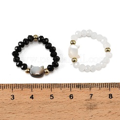 Adjustable Resin & Alloy Finger Rings for Women&nbsp;LS-AL-CBA1A3E-03