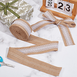 10M Jute Flower Ribbon&nbsp;OCOR-WH20013-034