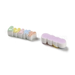 Rainbow Color Opaque Resin Cabochons&nbsp;RESI-K027-29