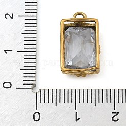304 Stainless Steel Rhinestone Pendants&nbsp;STAS-M084-06G-03