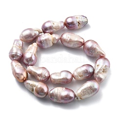 Natural Nucleated Pearl Beads Strands&nbsp;PEAR-B004-15D-02D
