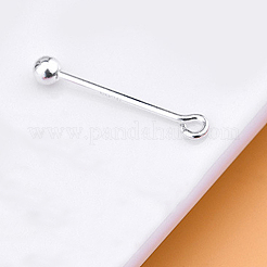 Rack Plating 925 Sterling Silver Threaded Ball Eyepin&nbsp;STER-L044-02B-S