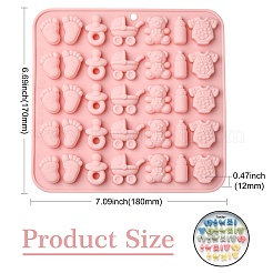 2Pcs Baby Themed Silicone Molds&nbsp;ST-CJ0007-45