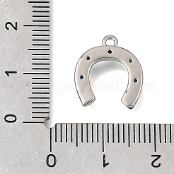 Brass Micro Pave Colorful Cubic Zirconia Charms&nbsp;KK-K427-18P-01