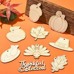 Thanksgiving Day Theme Unfinished Wood Cutouts&nbsp;WOOD-CJC0009-03