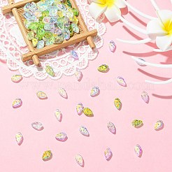 100Pcs 5 Colors Electroplate Handmade Lampwork Beads&nbsp;LAMP-CJ0002-94