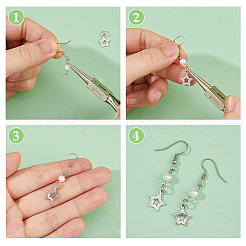 200Pcs 10 Styles 201 Stainless Steel Pendants&nbsp;STAS-HS0001-46