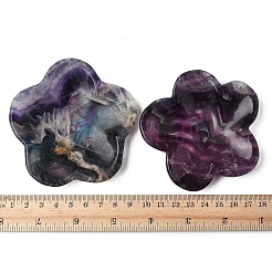 Natural Fluorite Carved Flower Figurines Statues for Home Desktop Decoration &nbsp;DJEW-A016-02