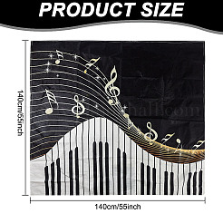 Piano Pattern Linen Tablecloth&nbsp;AJEW-WH0528-69A