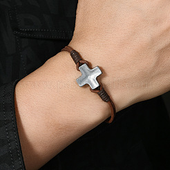 Minimalist Alloy Cross Link Bracelets&nbsp;FS-WG2B765-01