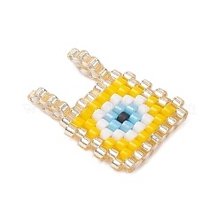 2Pcs Glass Seed Beaded Pendants&nbsp;PALLOY-MZ01013