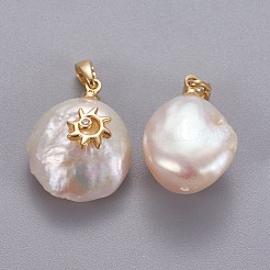 Natural Cultured Freshwater Pearl Pendants&nbsp;KK-L187-05B