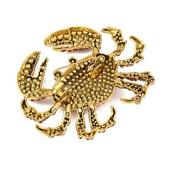 Alloy Rhinestone Lapel Pins for Backpack Clothes&nbsp;AL-CBABF13-05