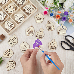 63Pcs 9 Styles Unfinished Wood Cutouts&nbsp;WOOD-WH20011-11A