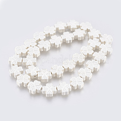 Electroplated Non-magnetic Synthetic Hematite Bead Strand&nbsp;G-E495-09B-03