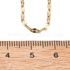 2MM 304 Stainless Steel Dapped Chain Necklaces for Women&nbsp;NJEW-B131-05G