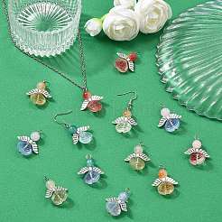 30Pcs Glass Pendants&nbsp;FIND-CJ0003-36