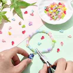 90Pcs 9 Colors Acrylic Tube Bails&nbsp;SACR-CJ0001-76