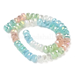 Electroplate Transparent Glass Beads Strands&nbsp;EGLA-K015-17