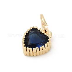 Brass Micro Pave Cubic Zirconia Pendants&nbsp;KK-H204-01KCG-01