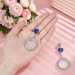 Alloy Locket Photo Pendants&nbsp;FIND-WH0181-05