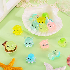 14Pcs 7 Styles Luminous Resin Animal Display Ornaments&nbsp;DJEW-TAD0001-01