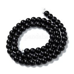 Natural Black Onyx Beads Strands&nbsp;G-Z024-01C