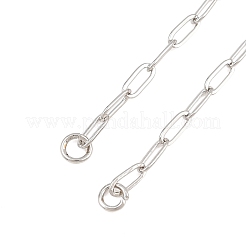 Brass Paperclip Chain Bracelet Making&nbsp;KK-CBADBBF-04P