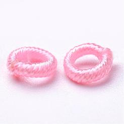 Polyester Weave Beads&nbsp;WOVE-N003-46