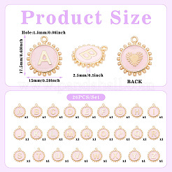 26Pcs Alloy Enamel Pendants&nbsp;ENAM-TA0002-86A