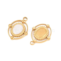 304 Stainless Steel Enamel Pendants&nbsp;STAS-K293-15G