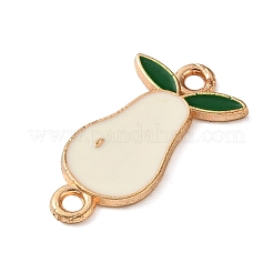 Fruit Theme Alloy Enamel Connector Charms&nbsp;AL-CBA95F4-01KCG-05
