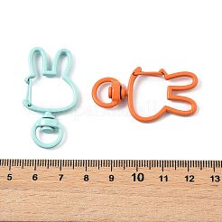 14Pcs Spray Painted Eco-Friendly Alloy Swivel Snap Hook Clasps&nbsp;FIND-FS0004-60