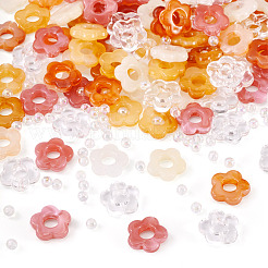 100Pcs 5 Colors Transparent Acrylic Beads&nbsp;MACR-TA0002-58