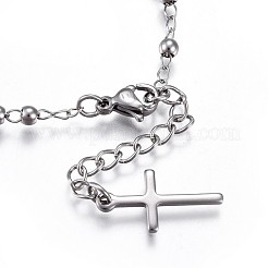 Tarnish Resistant 201 Stainless Steel Charm Bracelets&nbsp;LS-BJEW-P258-15P